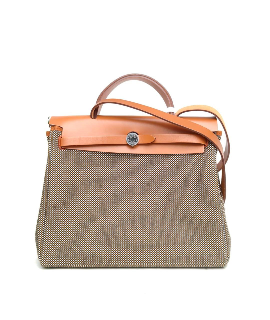 HERMES Серая тканевая сумка через плечо, фото 2