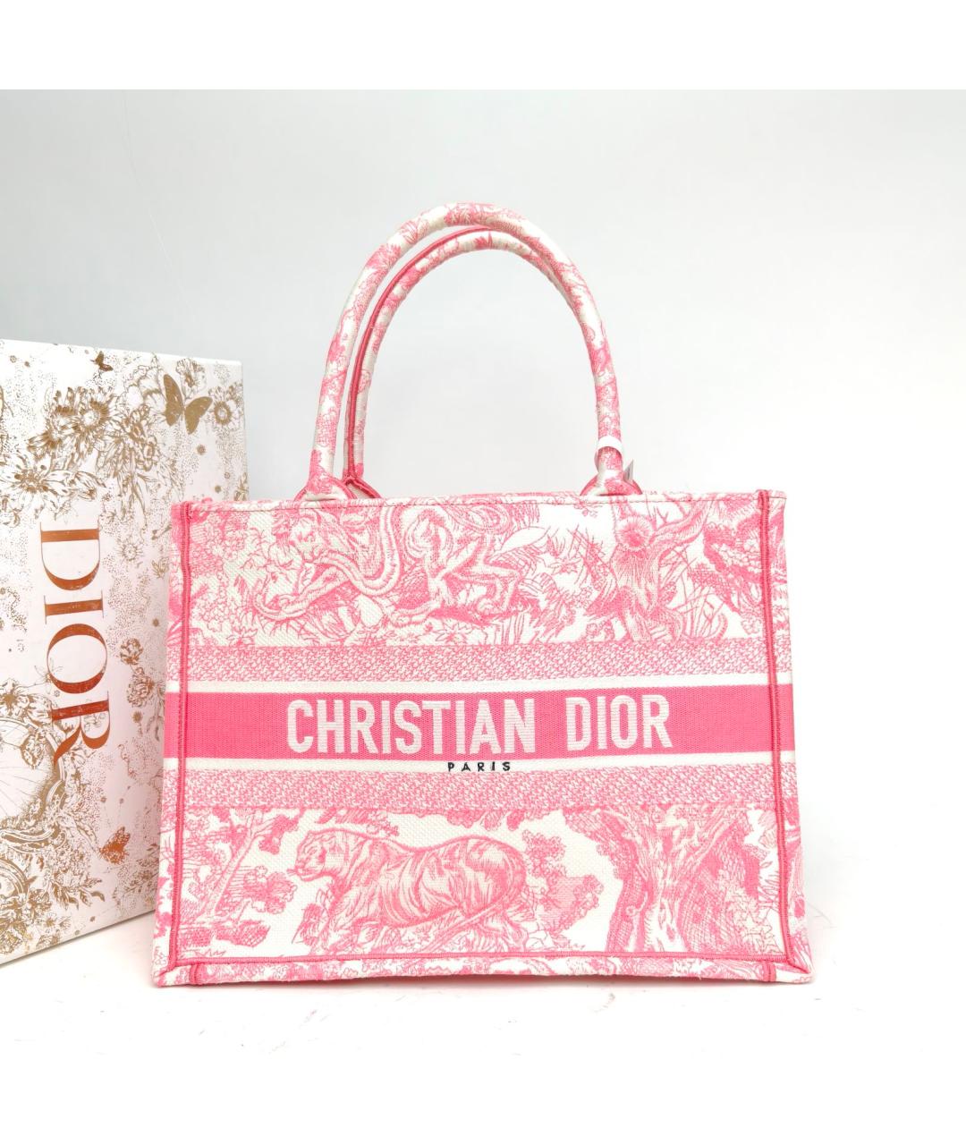 CHRISTIAN DIOR Розовая сумка тоут, фото 8