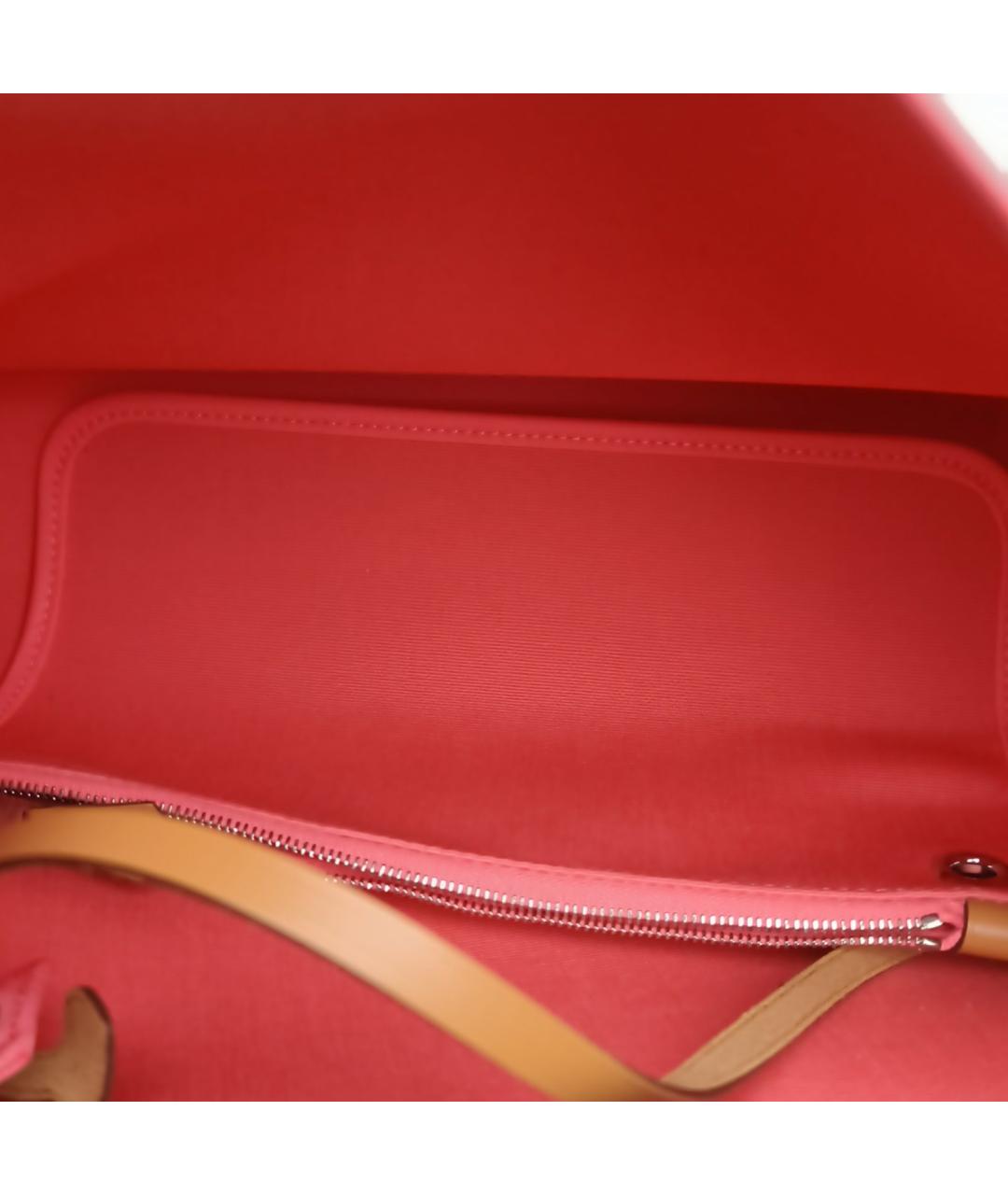 HERMES Розовая тканевая сумка через плечо, фото 8