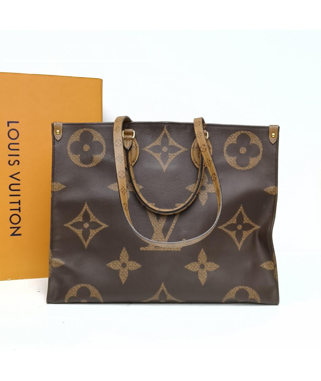 LOUIS VUITTON Коричневая сумка с короткими ручками, фото 8