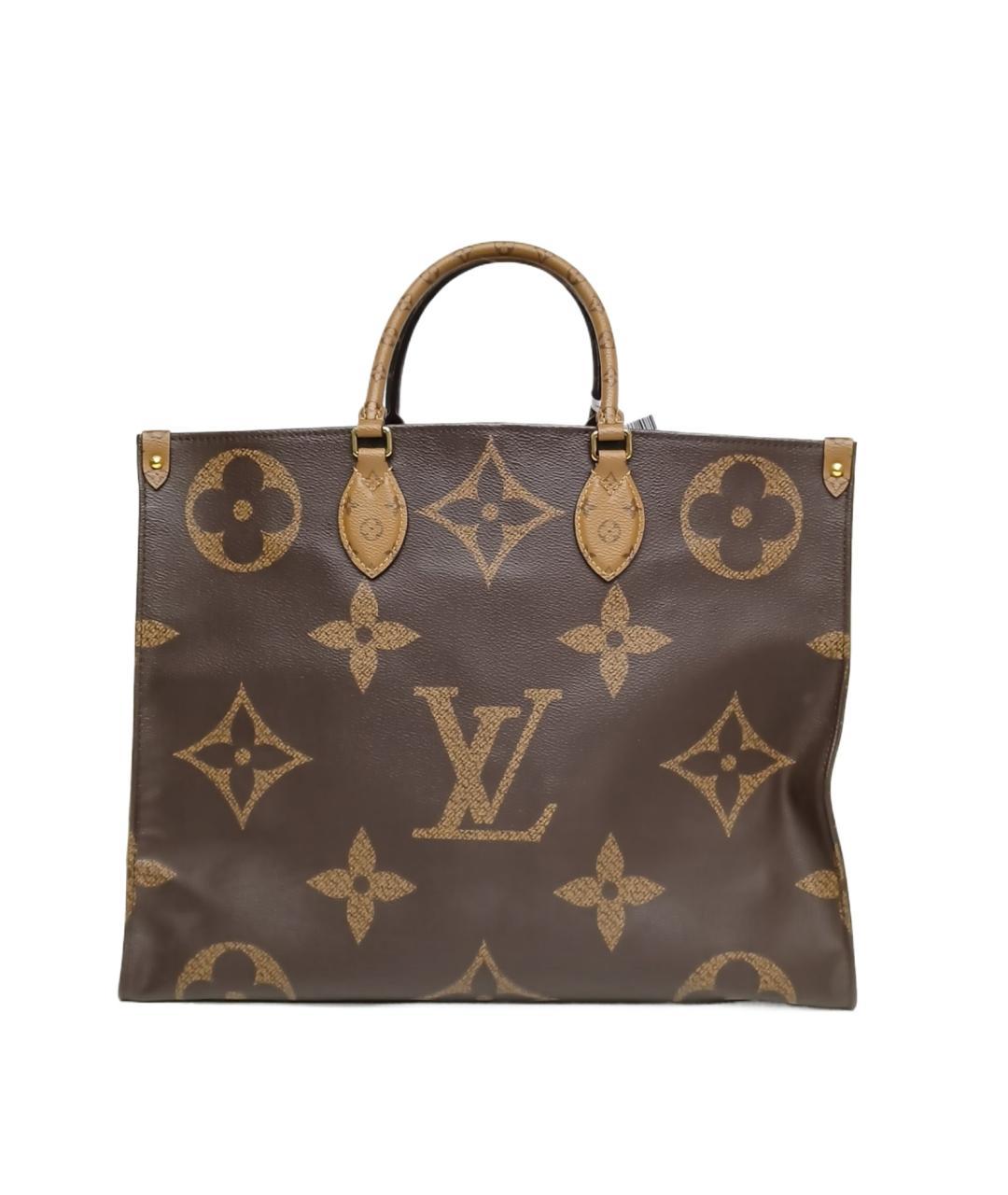 LOUIS VUITTON Коричневая сумка с короткими ручками, фото 1
