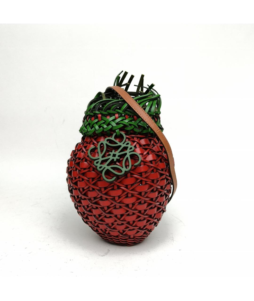 LOEWE Красная кожаная сумка через плечо, фото 2