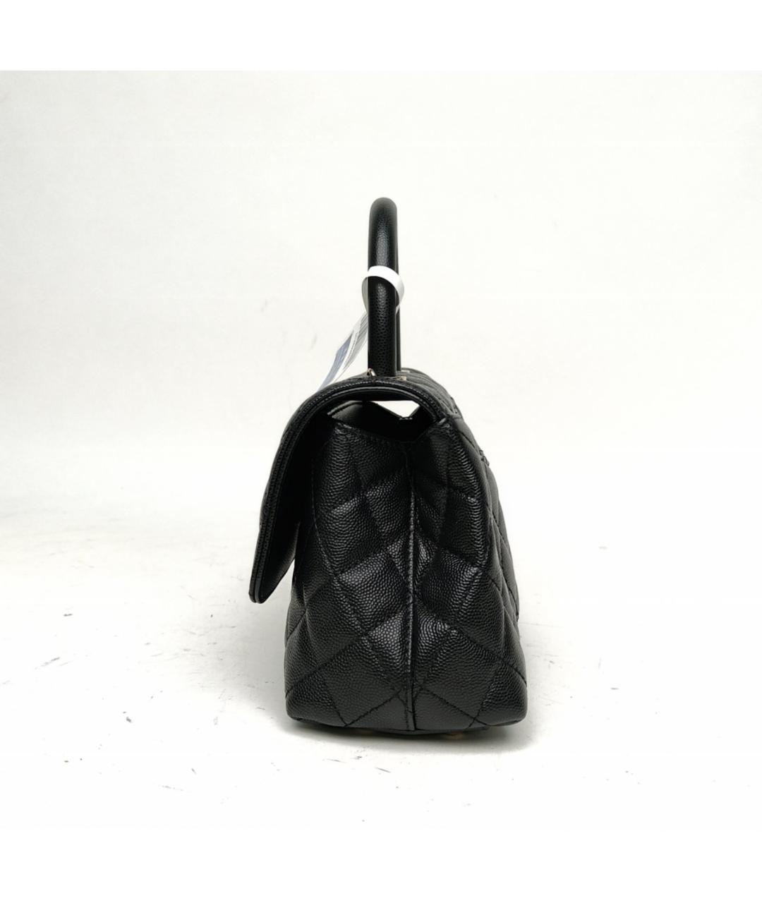 CHANEL Черная кожаная сумка через плечо, фото 3