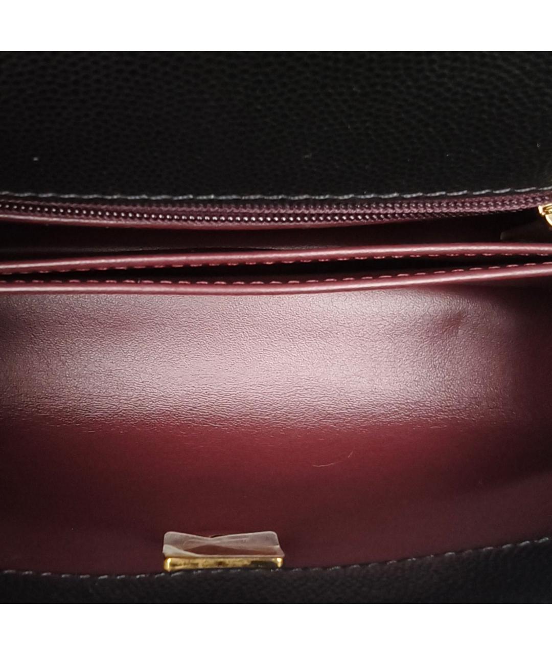 CHANEL Черная кожаная сумка через плечо, фото 8