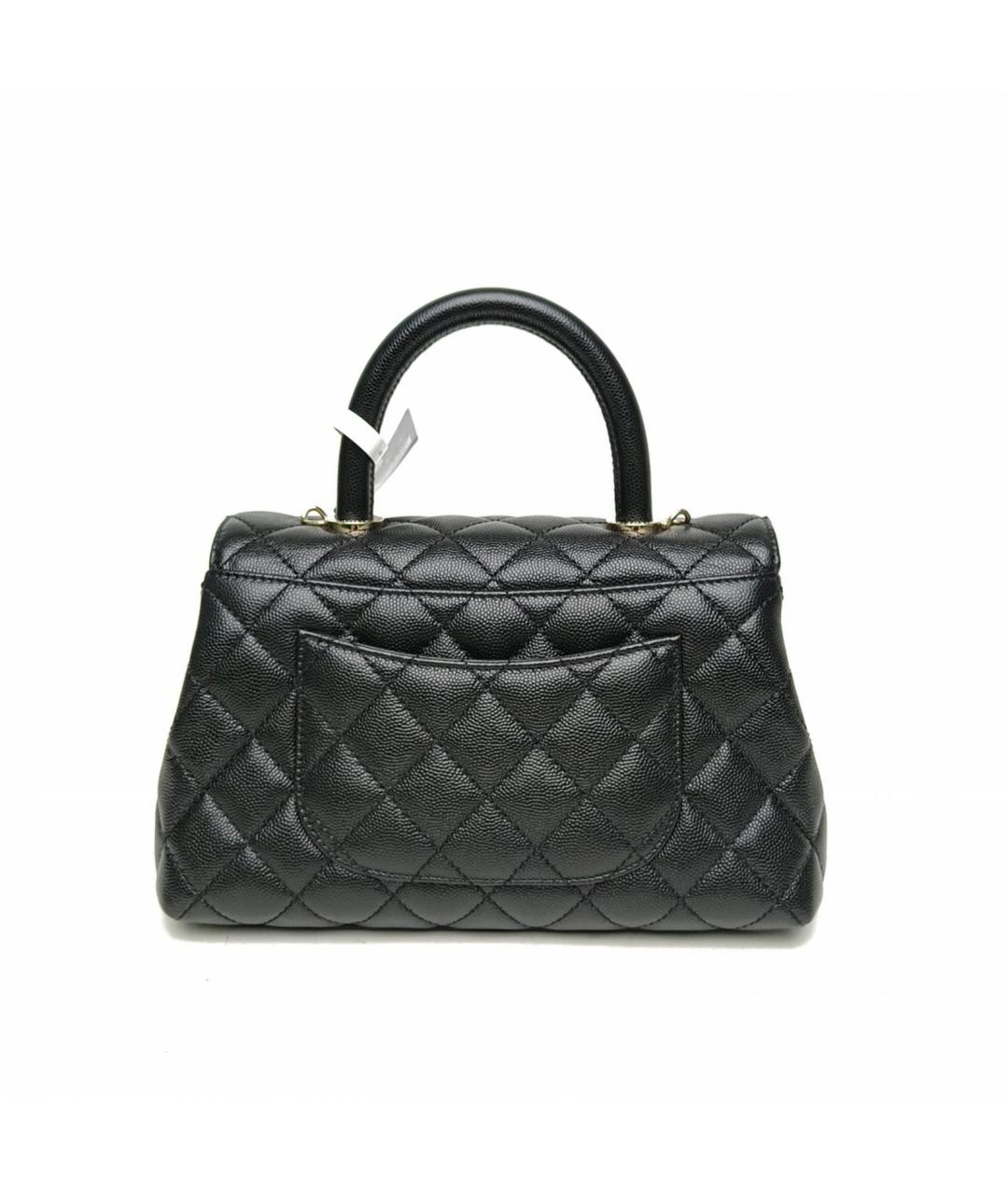 CHANEL Черная кожаная сумка через плечо, фото 4