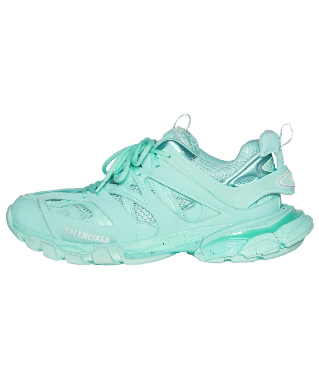 BALENCIAGA Бирюзовые низкие кроссовки / кеды, фото 2