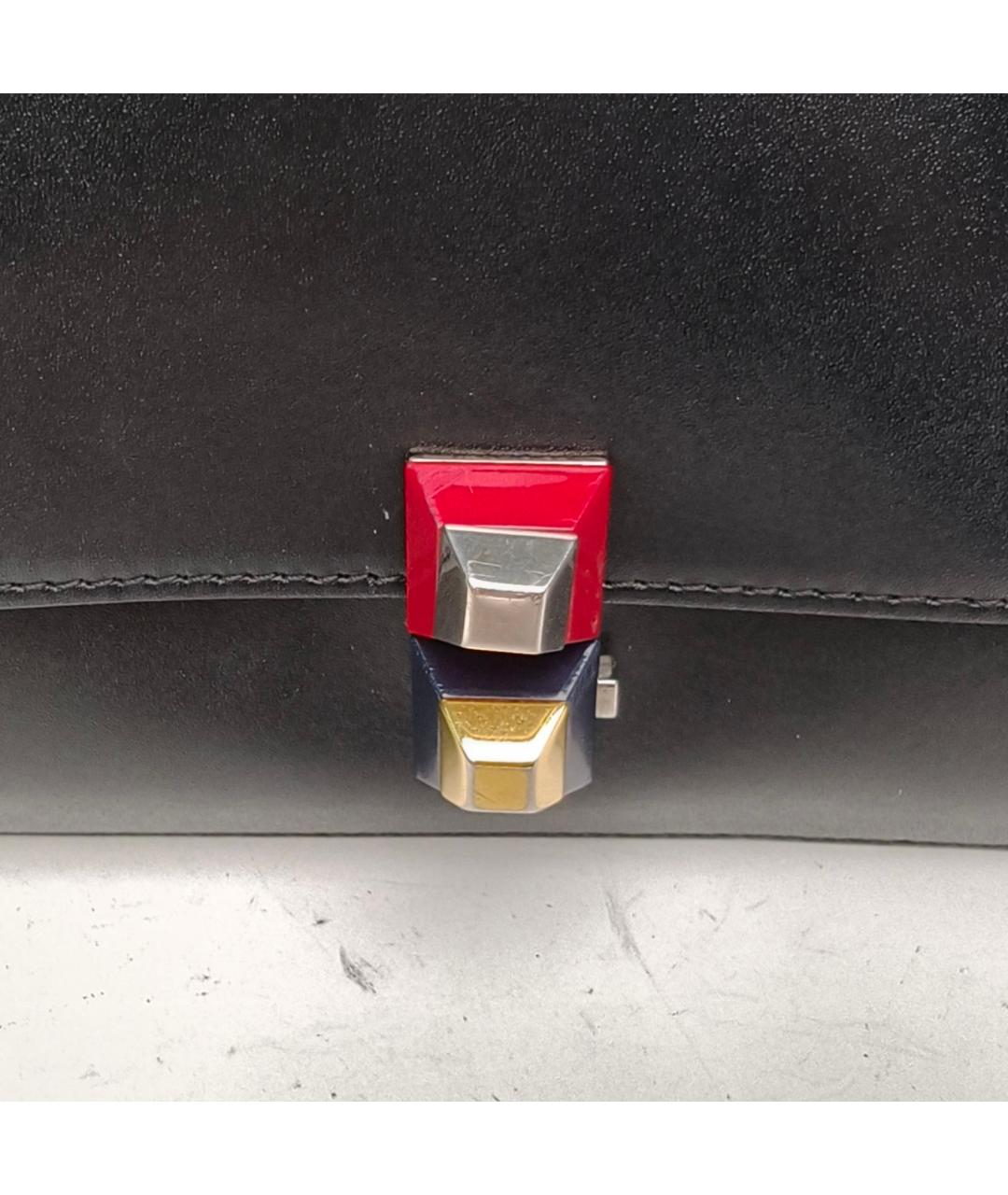 FENDI Черная кожаная сумка через плечо, фото 7