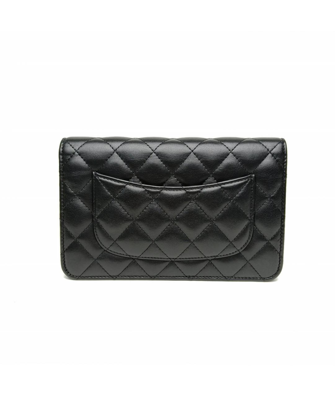 CHANEL Черная кожаная сумка через плечо, фото 4