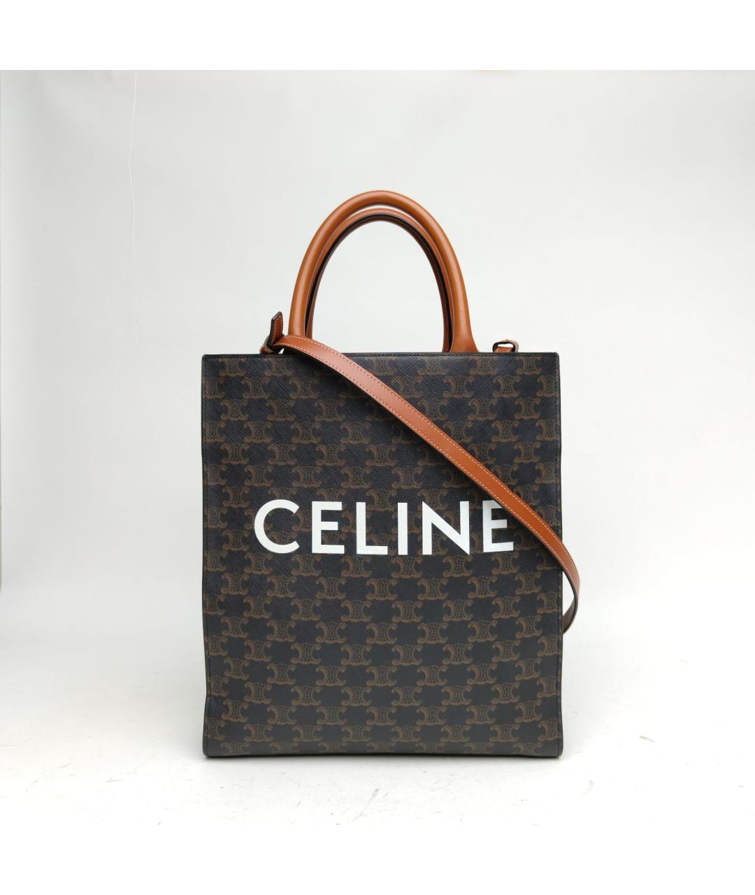 CELINE Коричневая сумка через плечо, фото 2