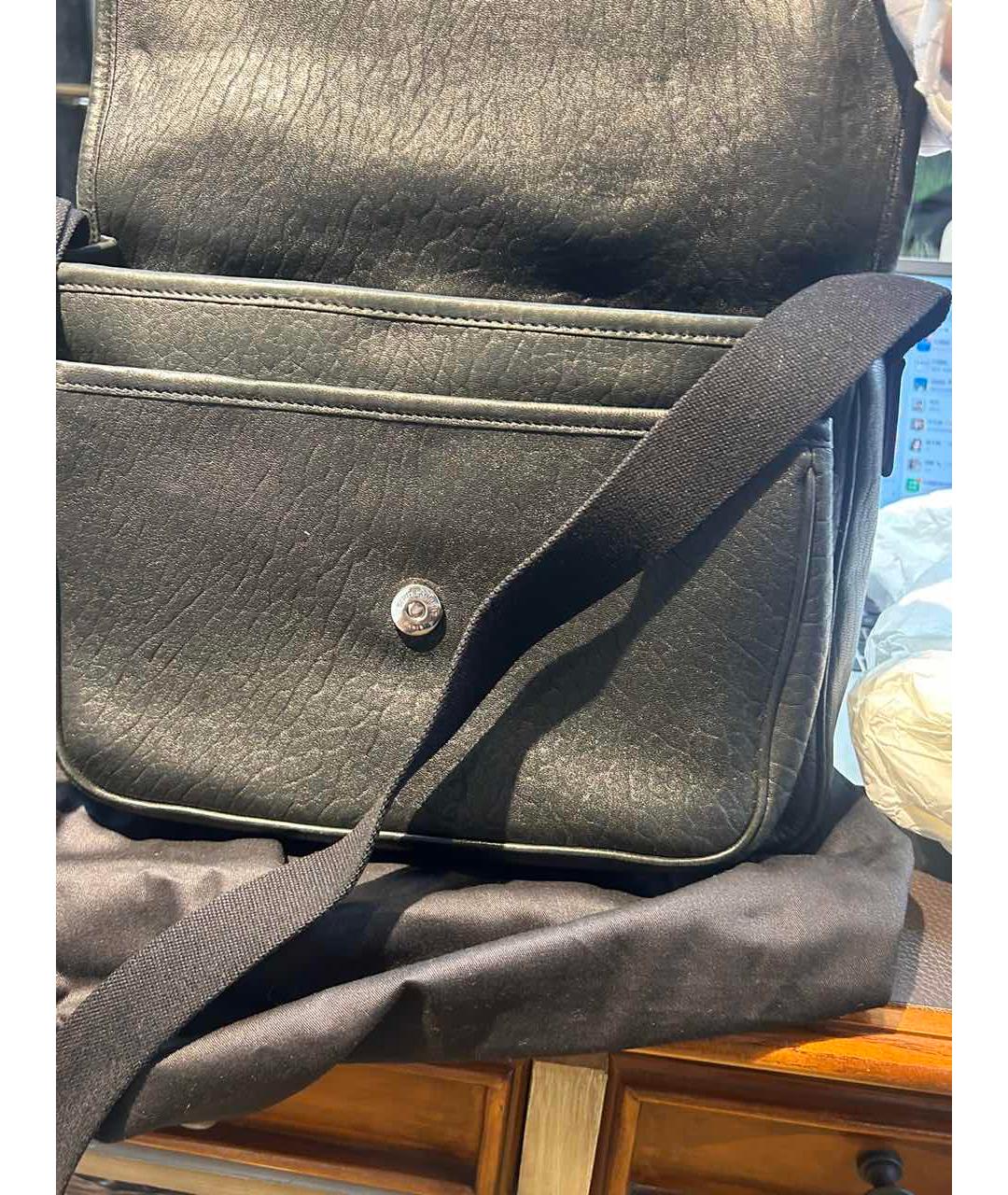 SAINT LAURENT Черная кожаная сумка через плечо, фото 9