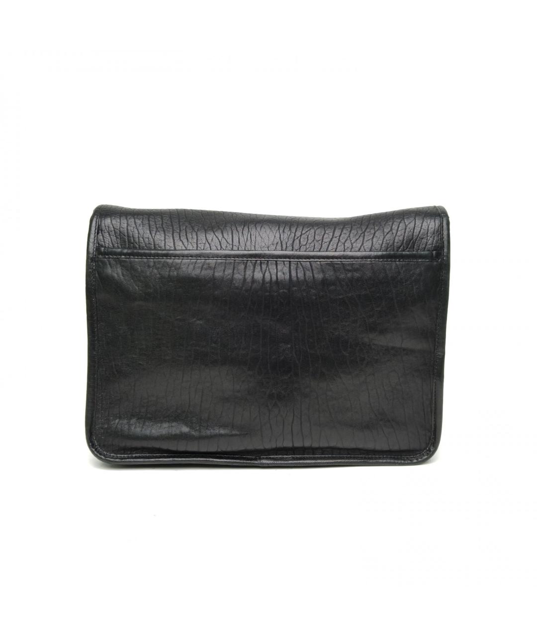 SAINT LAURENT Черная кожаная сумка через плечо, фото 4