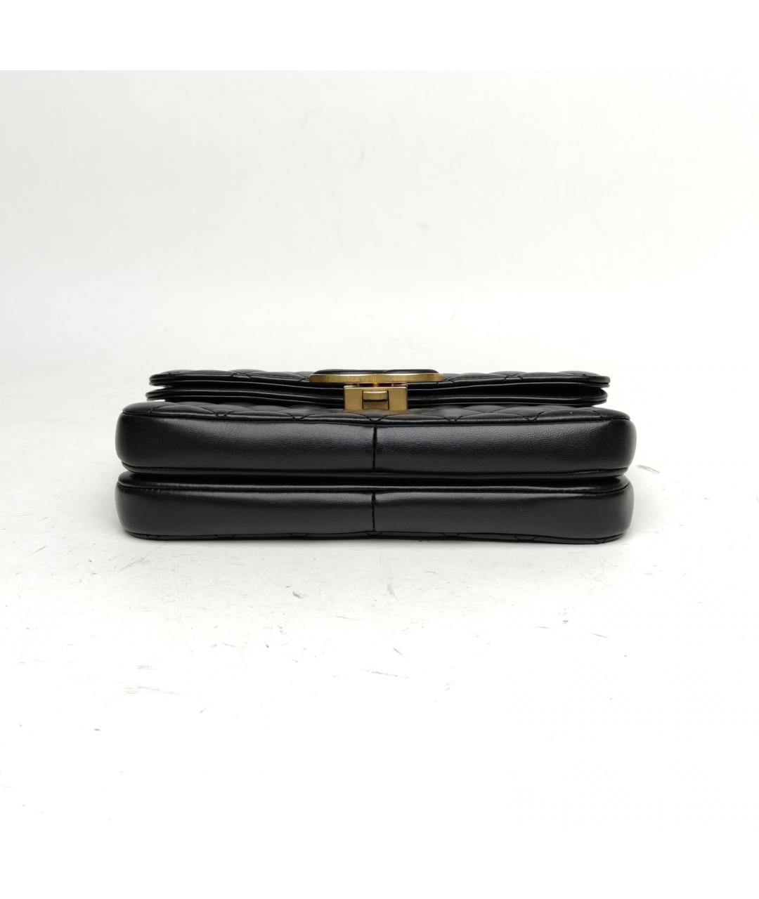 CHANEL Черная кожаная сумка через плечо, фото 6