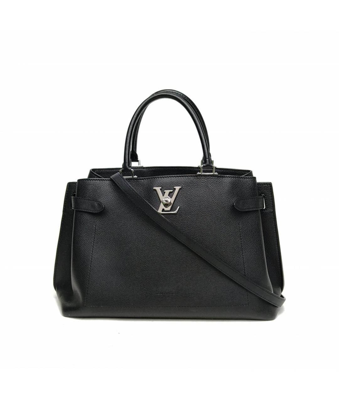 LOUIS VUITTON Черная кожаная сумка через плечо, фото 2