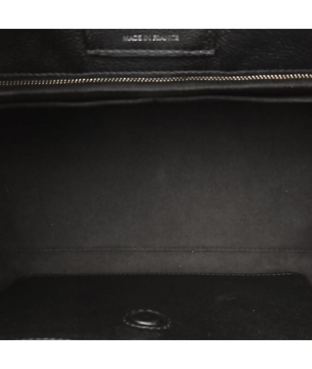 LOUIS VUITTON Черная кожаная сумка через плечо, фото 8