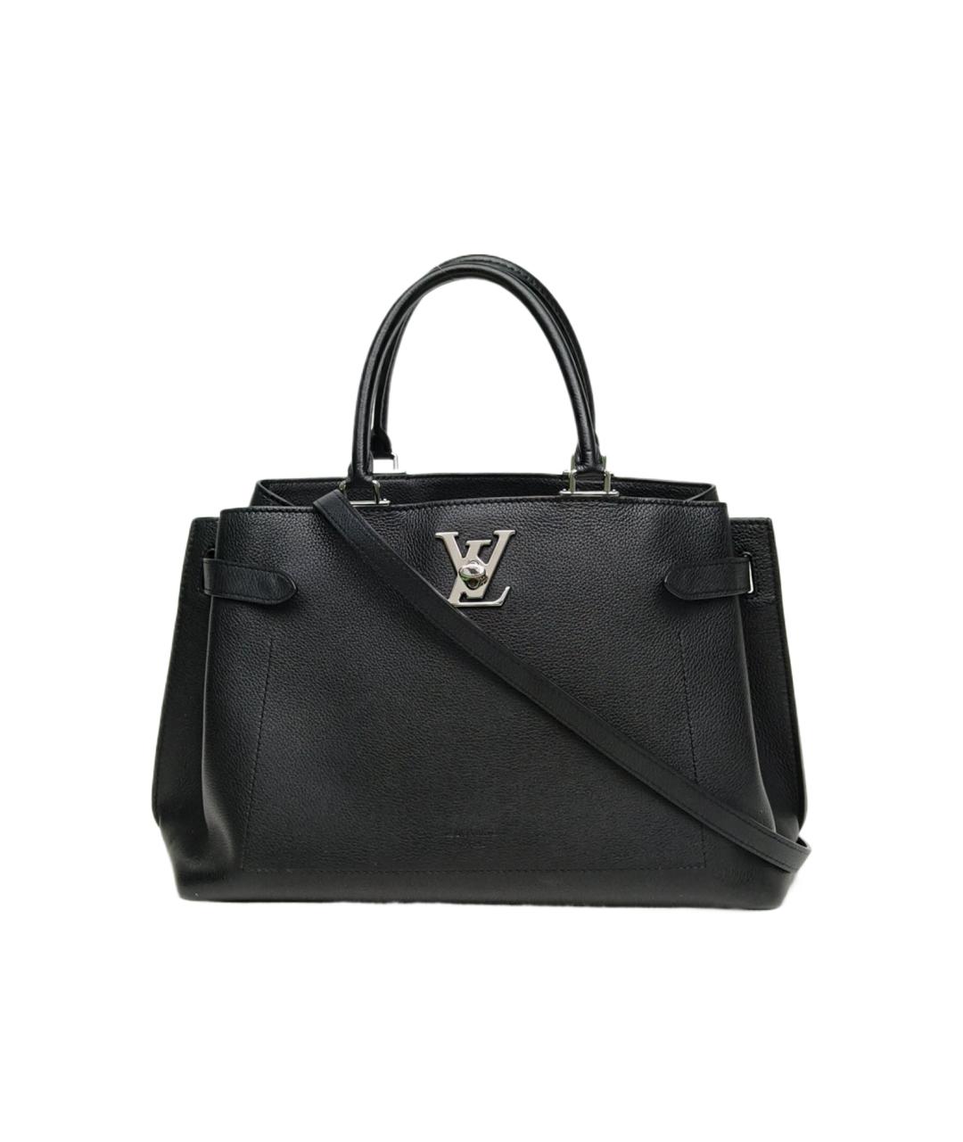 LOUIS VUITTON Черная кожаная сумка через плечо, фото 1