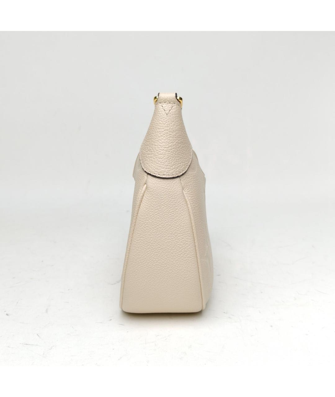 LOUIS VUITTON Бежевая кожаная сумка через плечо, фото 5