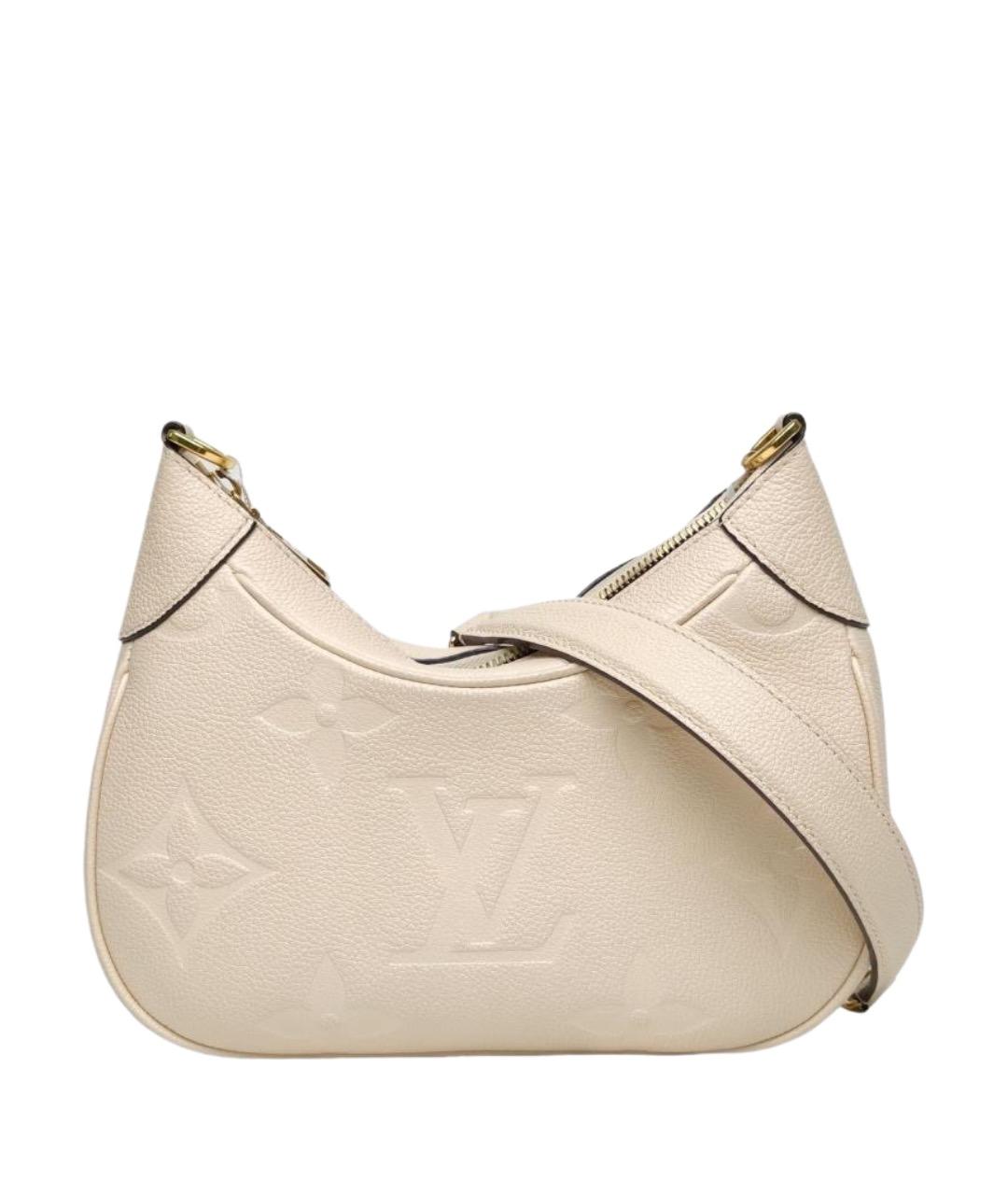 LOUIS VUITTON Бежевая кожаная сумка через плечо, фото 1