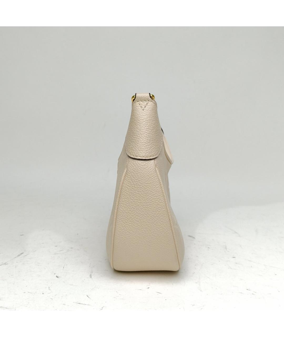 LOUIS VUITTON Бежевая кожаная сумка через плечо, фото 3