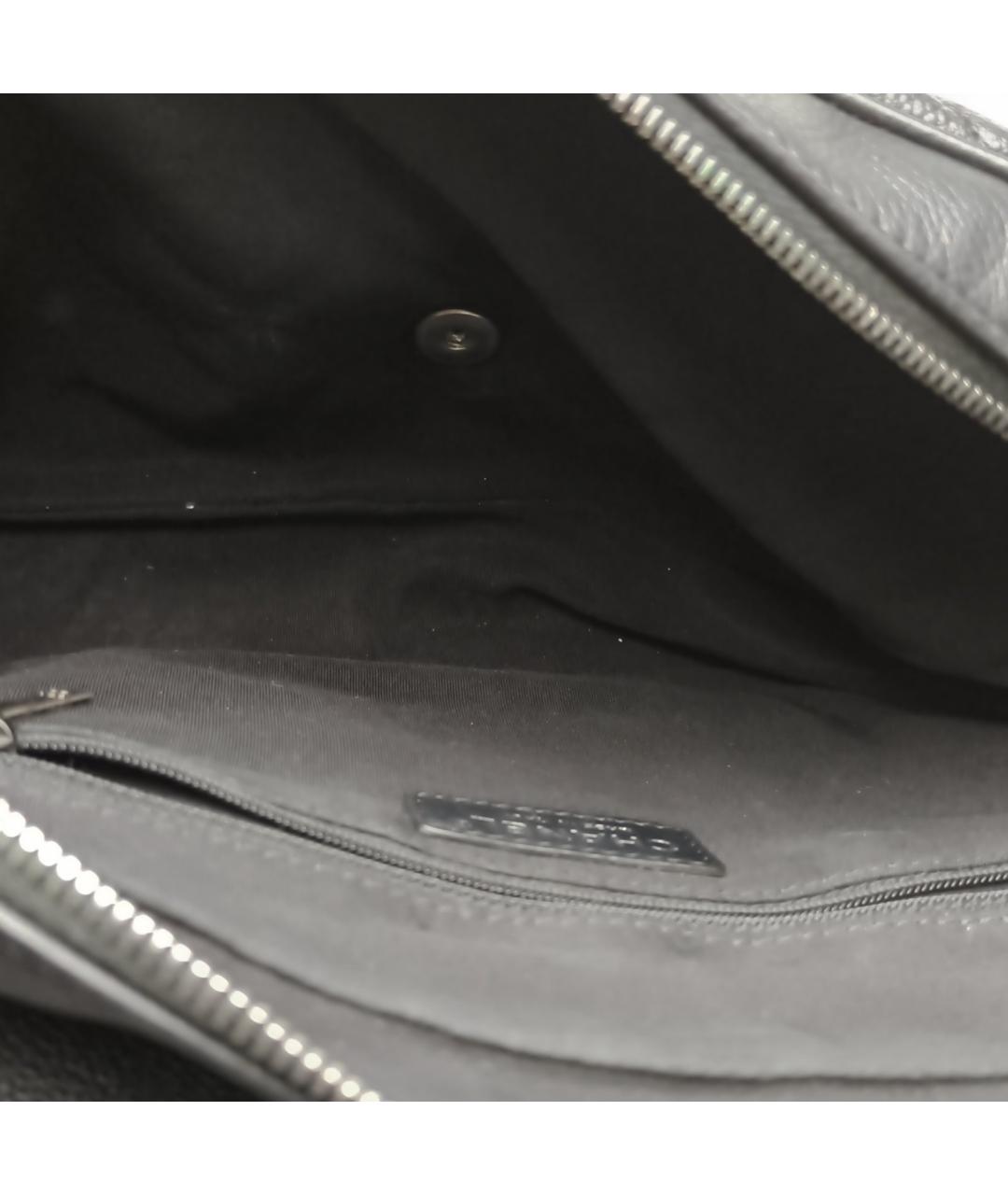 CHANEL Черная кожаная сумка через плечо, фото 7