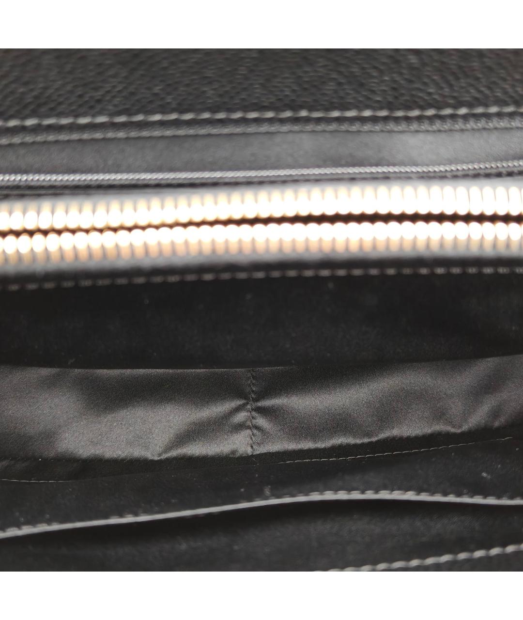 CHANEL Черная кожаная сумка тоут, фото 7