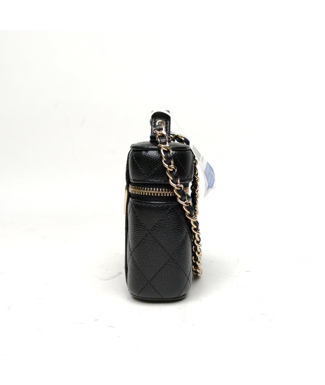 CHANEL Черная кожаная сумка через плечо, фото 5