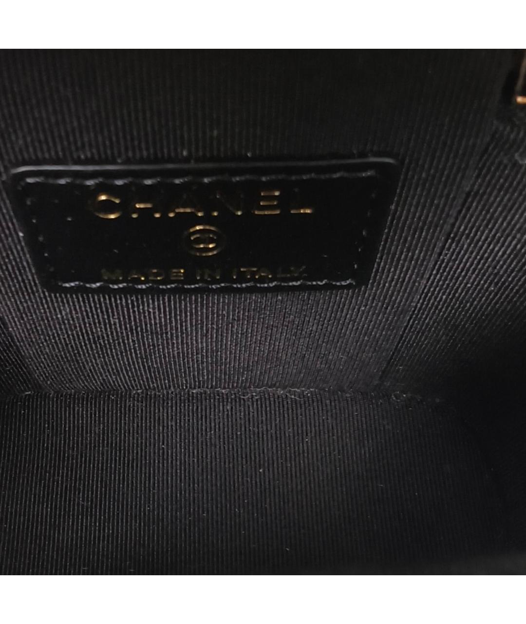 CHANEL Черная кожаная сумка через плечо, фото 8