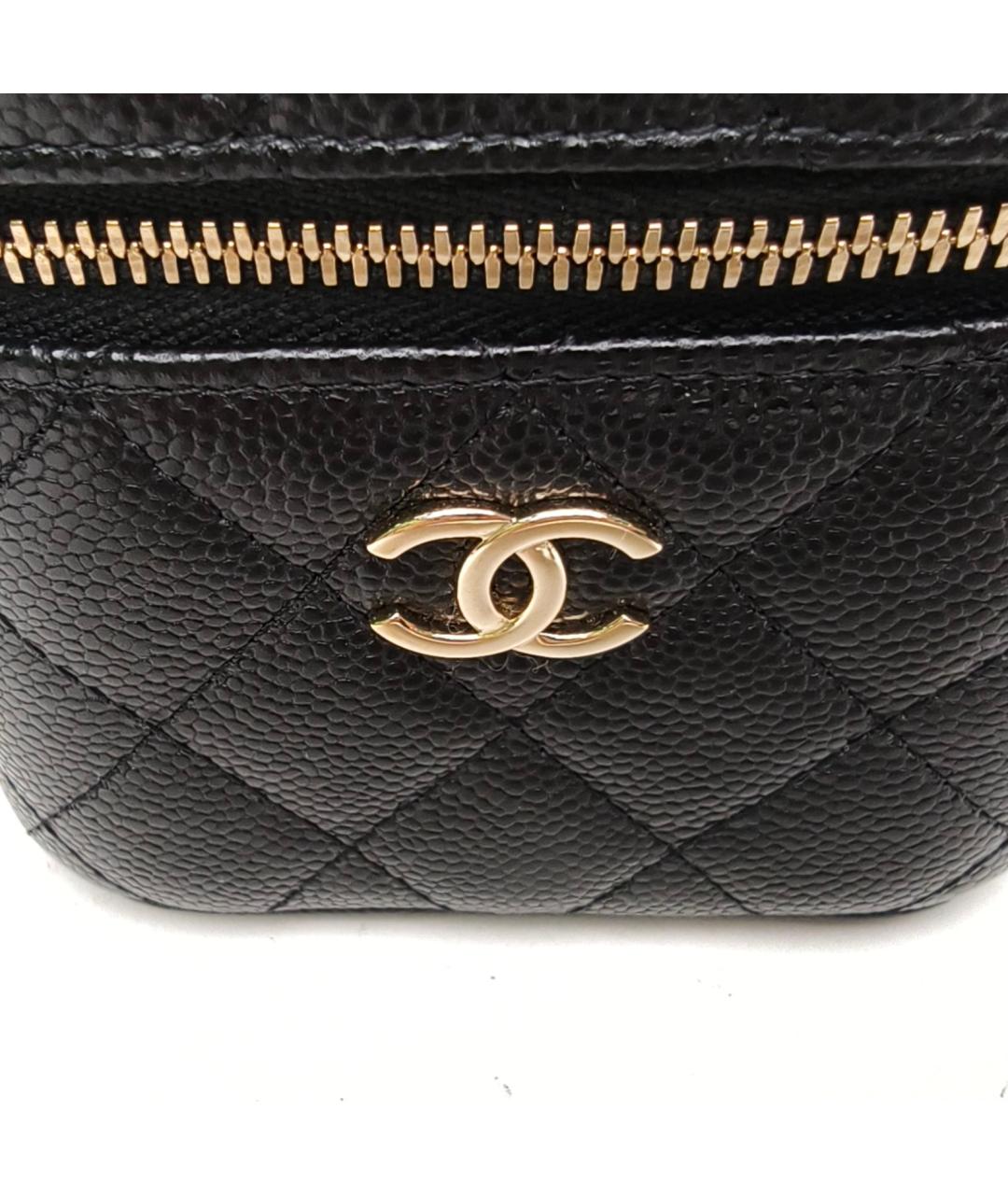 CHANEL Черная кожаная сумка через плечо, фото 7
