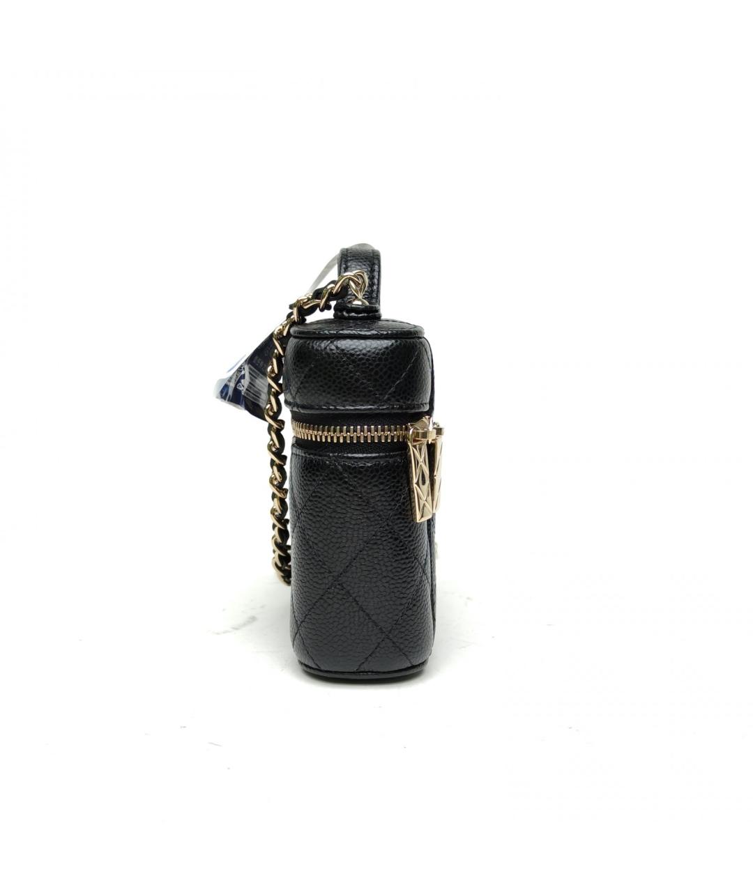 CHANEL Черная кожаная сумка через плечо, фото 3