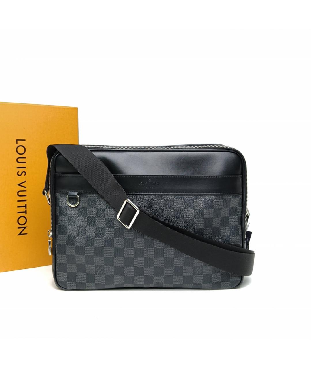 LOUIS VUITTON Черная сумка через плечо, фото 9