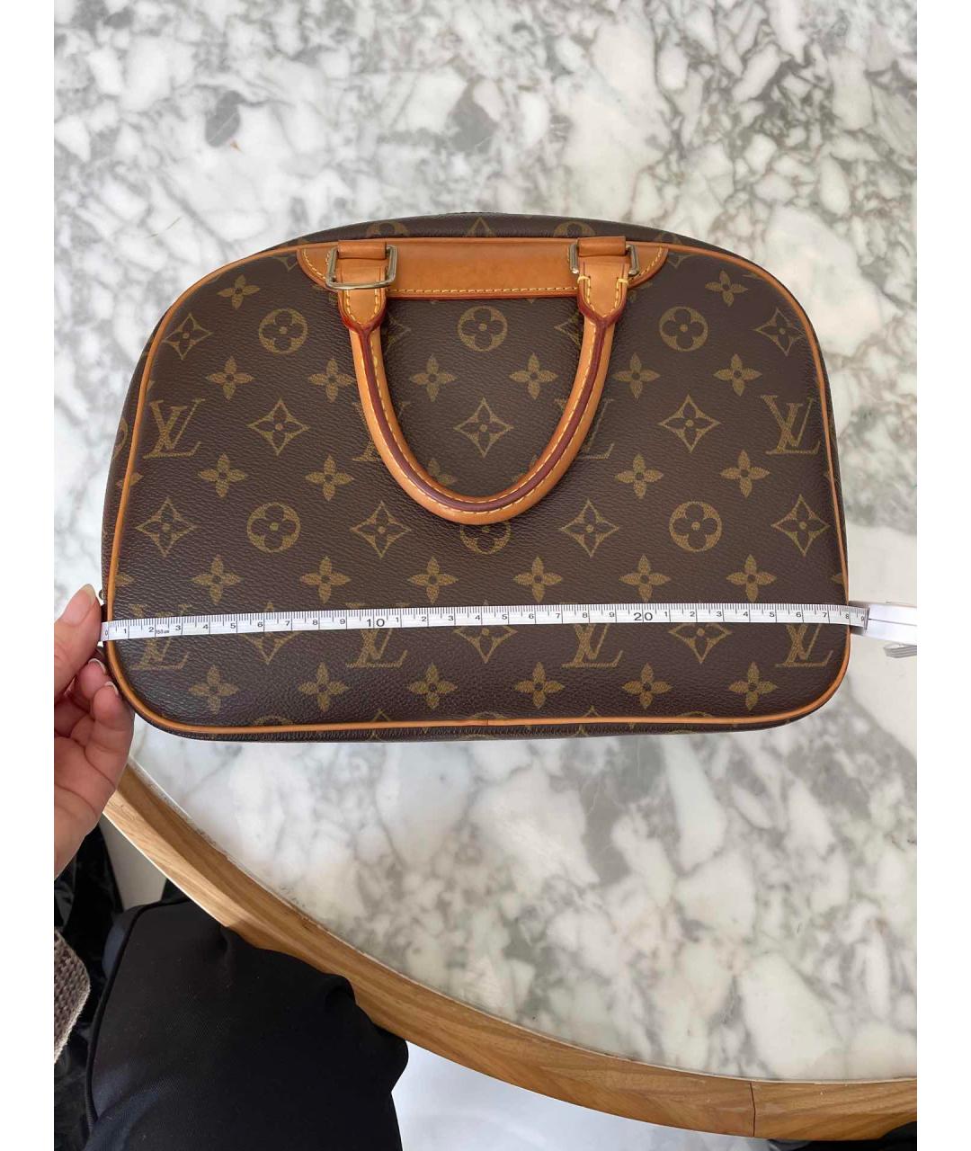 LOUIS VUITTON Коричневая сумка с короткими ручками, фото 8