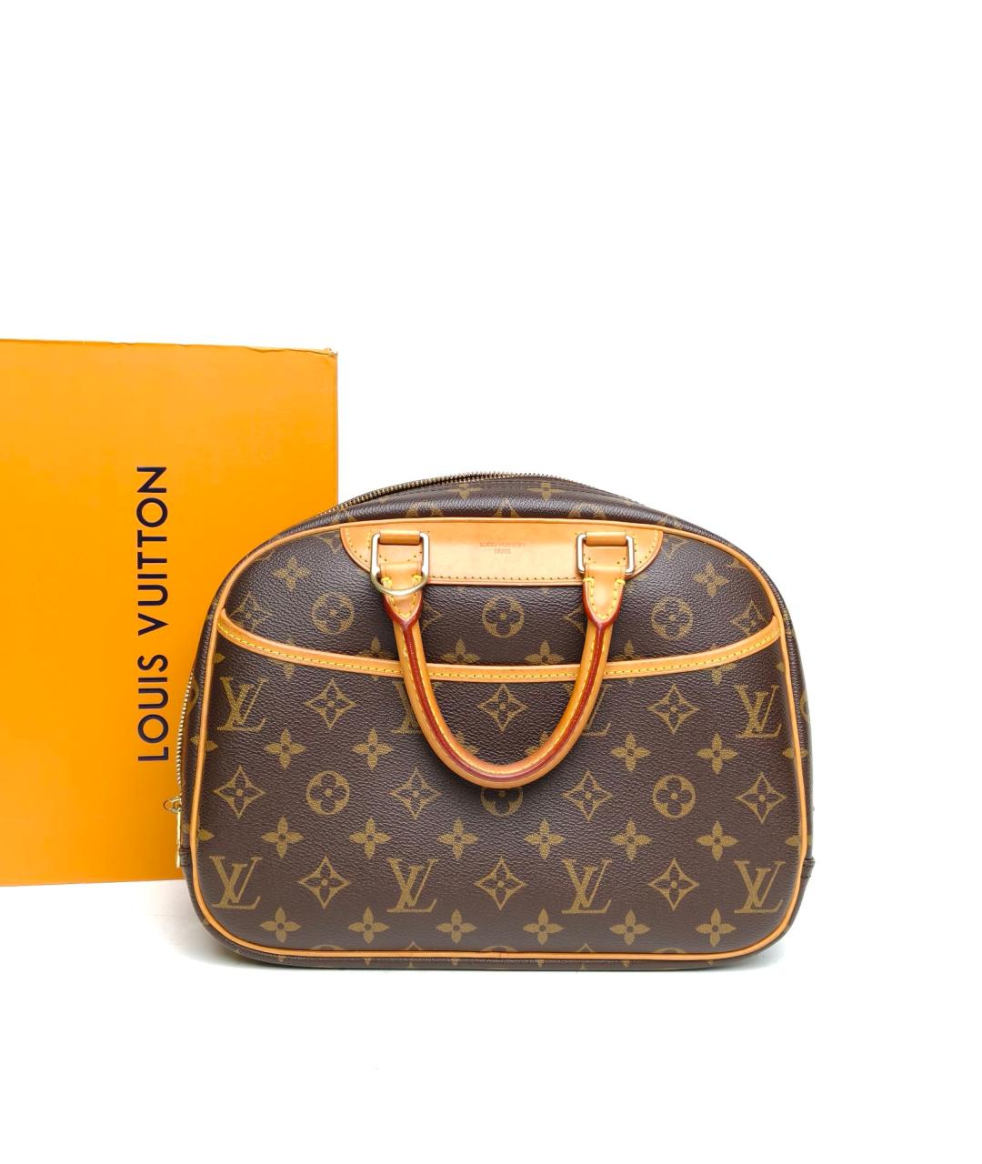 LOUIS VUITTON Коричневая сумка с короткими ручками, фото 7