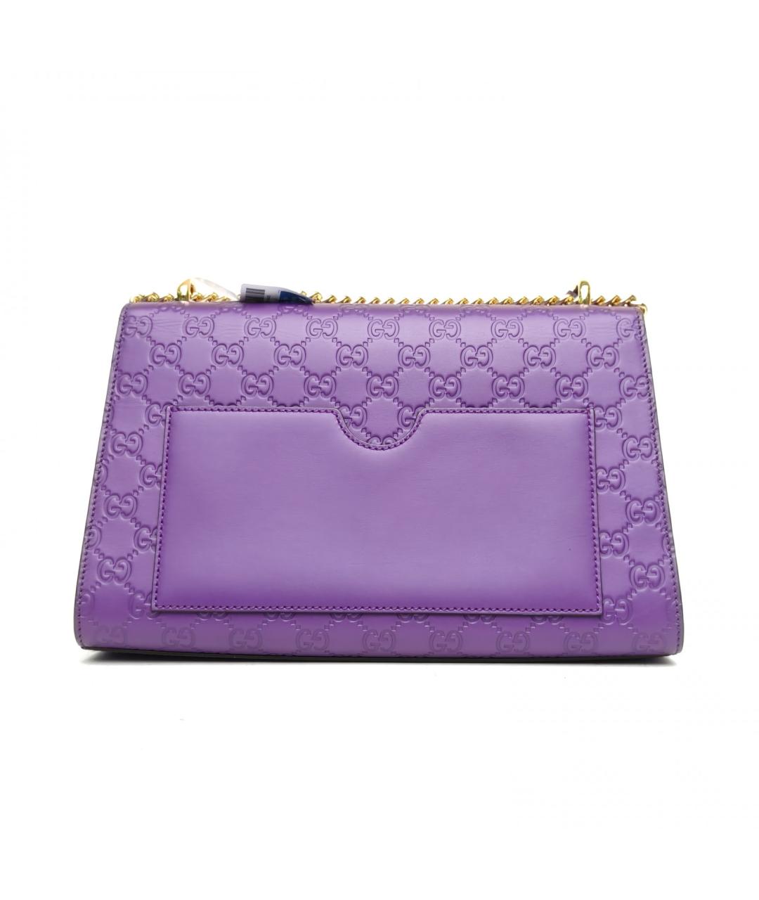 GUCCI Фиолетовая кожаная сумка через плечо, фото 4