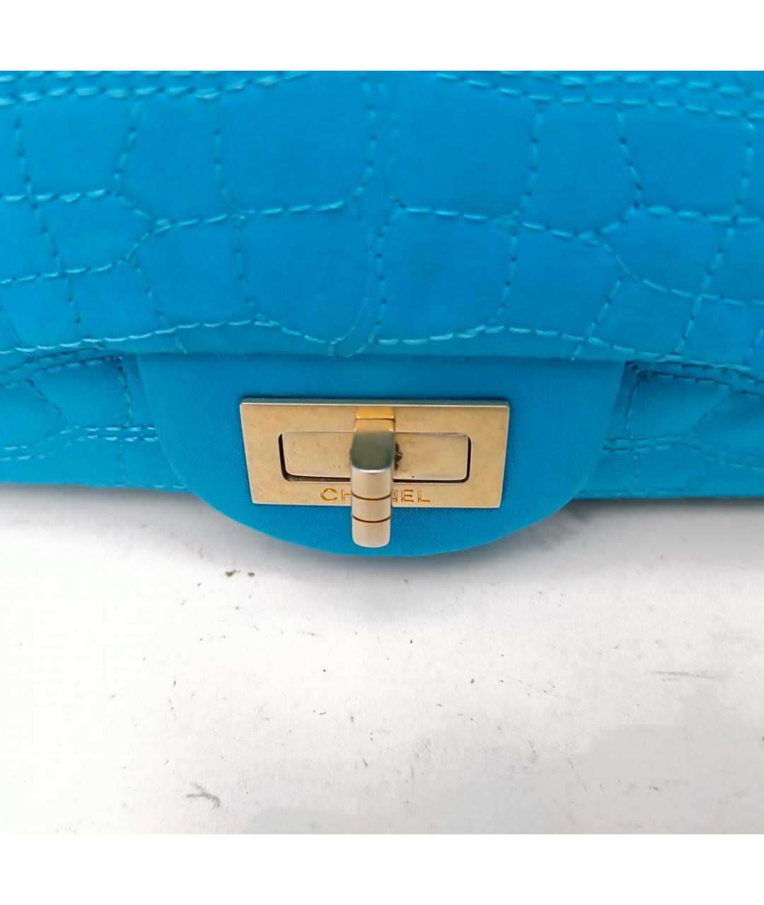 CHANEL Синяя кожаная сумка через плечо, фото 7