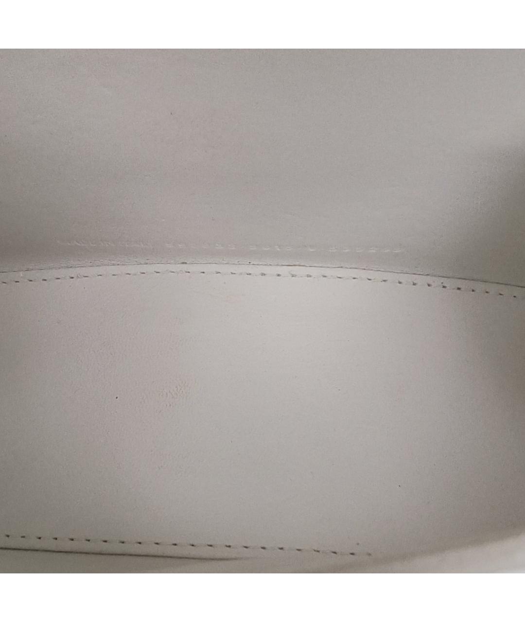 BALENCIAGA Белая сумка через плечо из экзотической кожи, фото 5