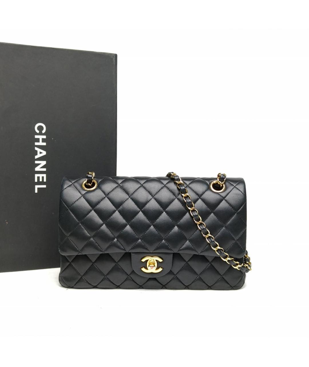 CHANEL Черная кожаная сумка через плечо, фото 9