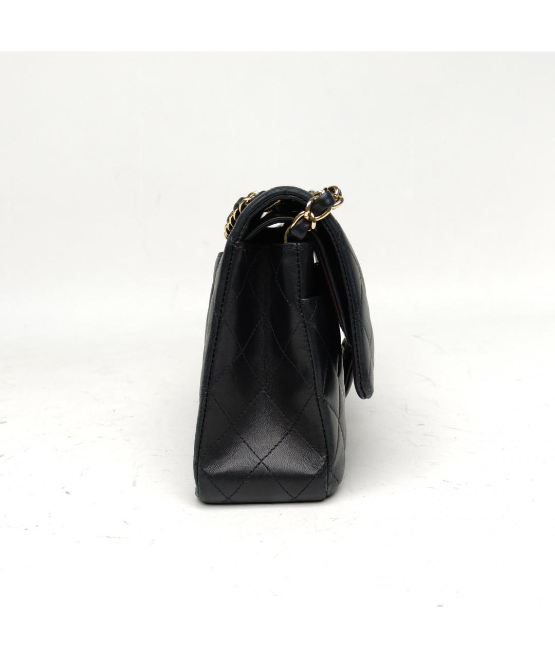 CHANEL Черная кожаная сумка через плечо, фото 5