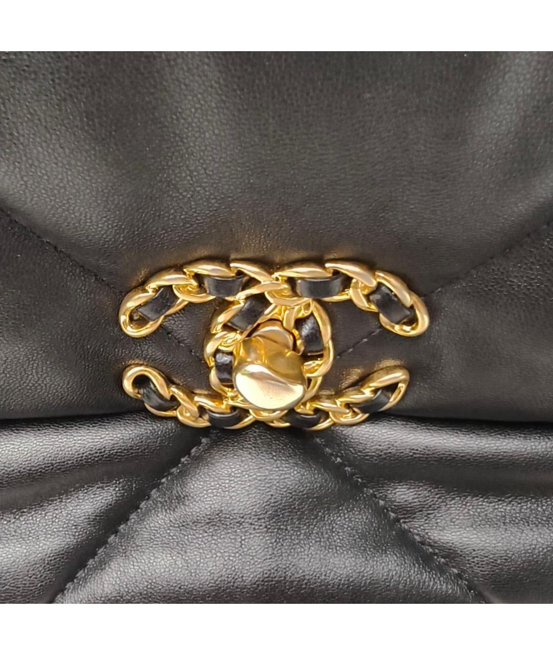 CHANEL Черная кожаная сумка через плечо, фото 8