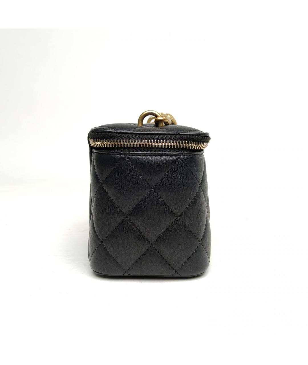 CHANEL Черная кожаная сумка через плечо, фото 5