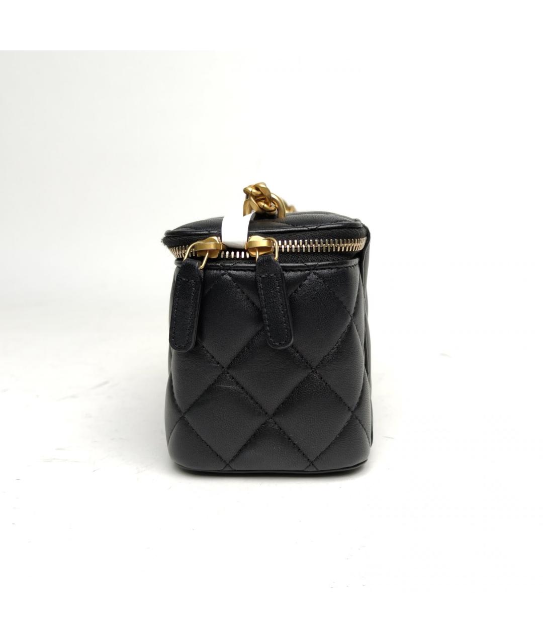 CHANEL Черная кожаная сумка через плечо, фото 3