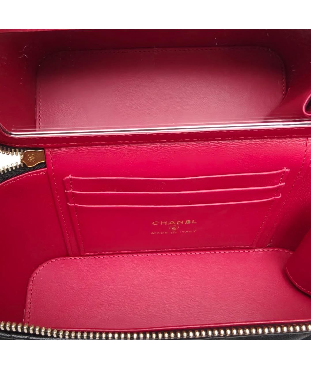 CHANEL Черная кожаная сумка через плечо, фото 8