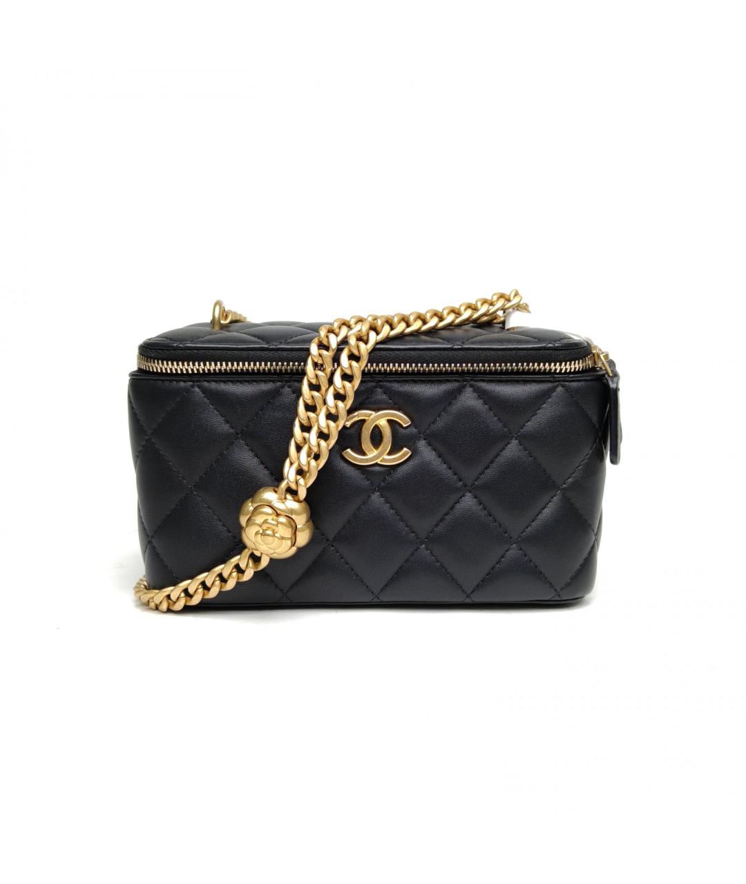 CHANEL Черная кожаная сумка через плечо, фото 2