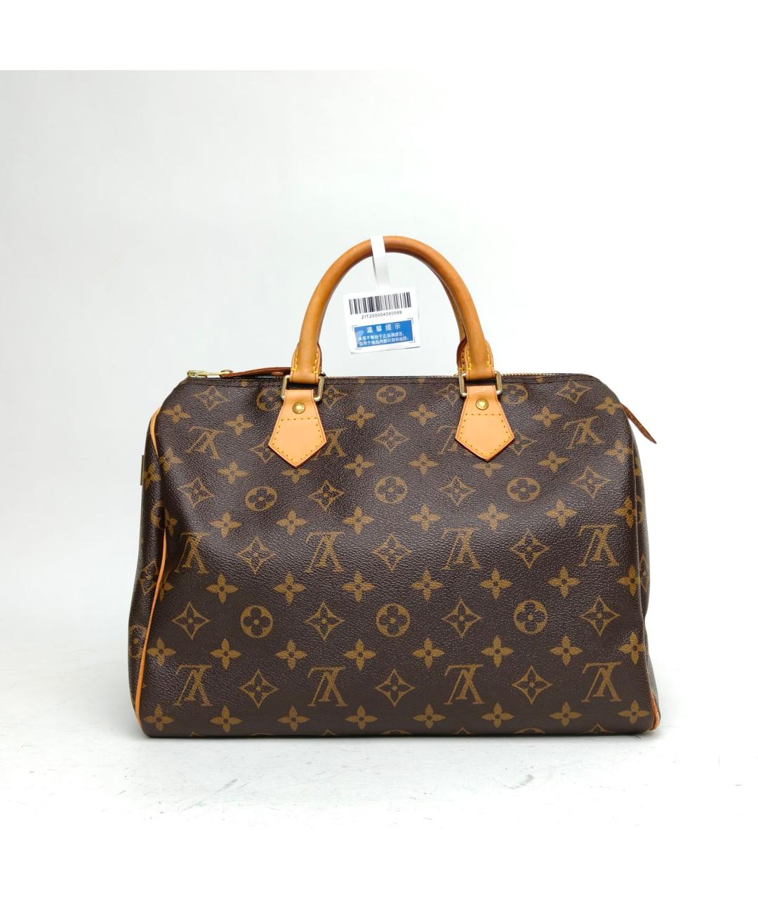 LOUIS VUITTON Коричневая сумка с короткими ручками, фото 4