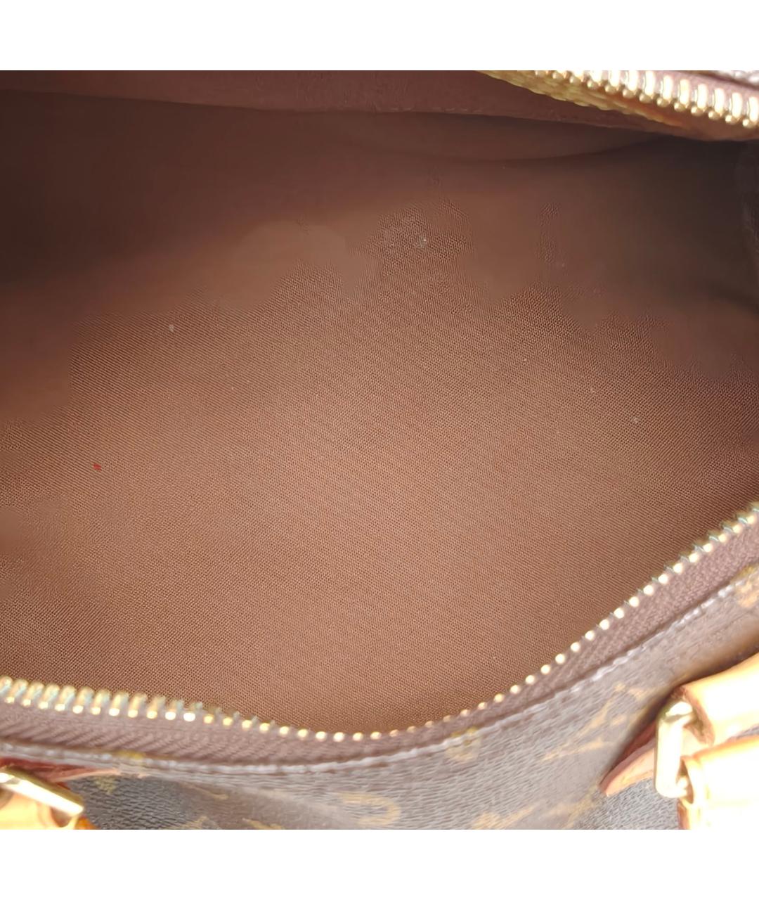 LOUIS VUITTON Коричневая сумка с короткими ручками, фото 7