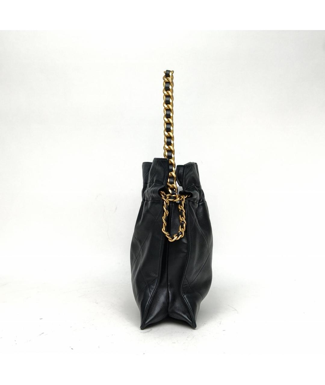 CHANEL Черная кожаная сумка через плечо, фото 3