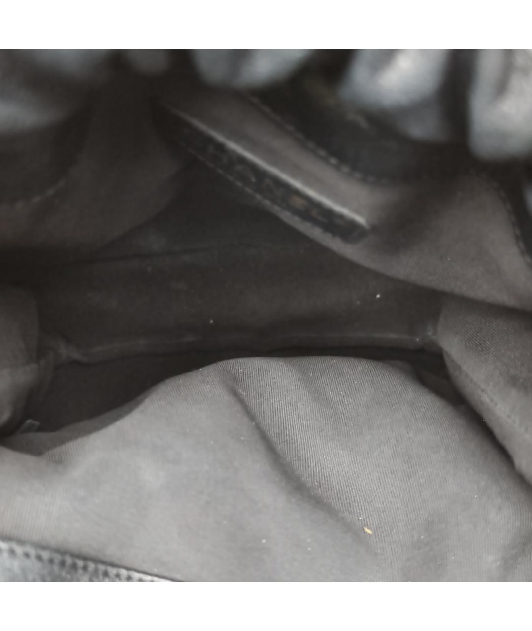 CHANEL Черная кожаная сумка через плечо, фото 8