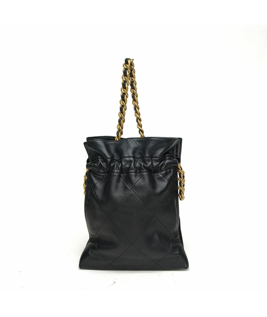 CHANEL Черная кожаная сумка через плечо, фото 4