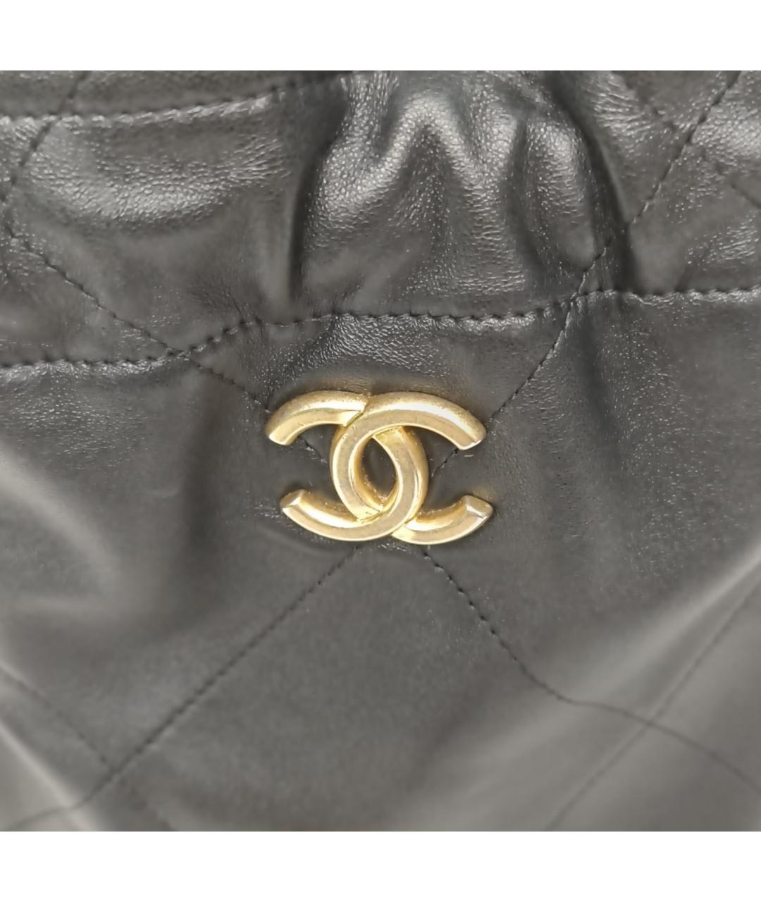 CHANEL Черная кожаная сумка через плечо, фото 7