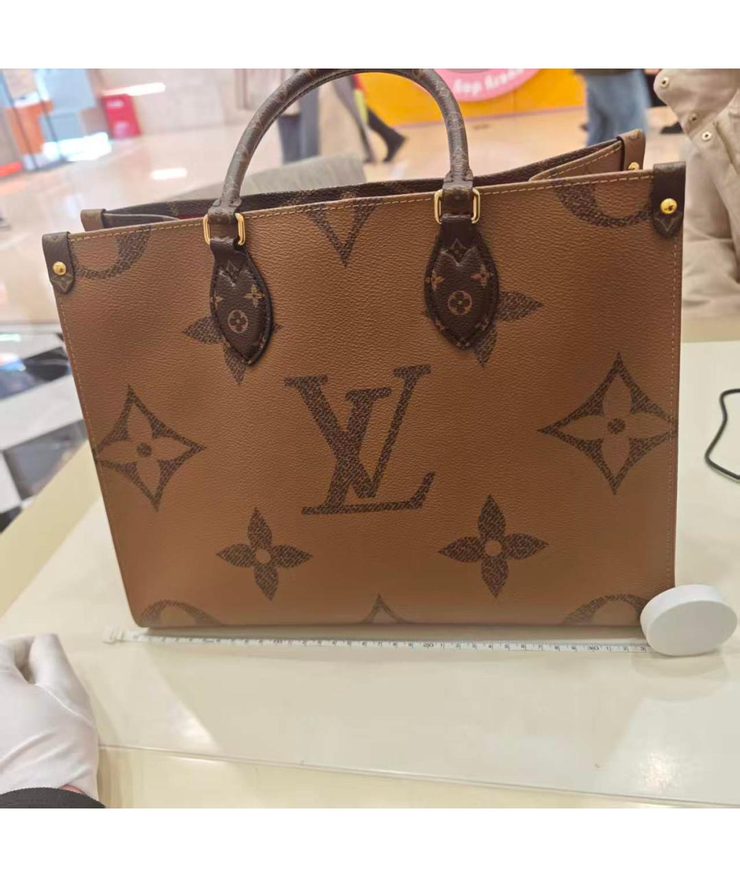 LOUIS VUITTON Коричневая сумка тоут, фото 9