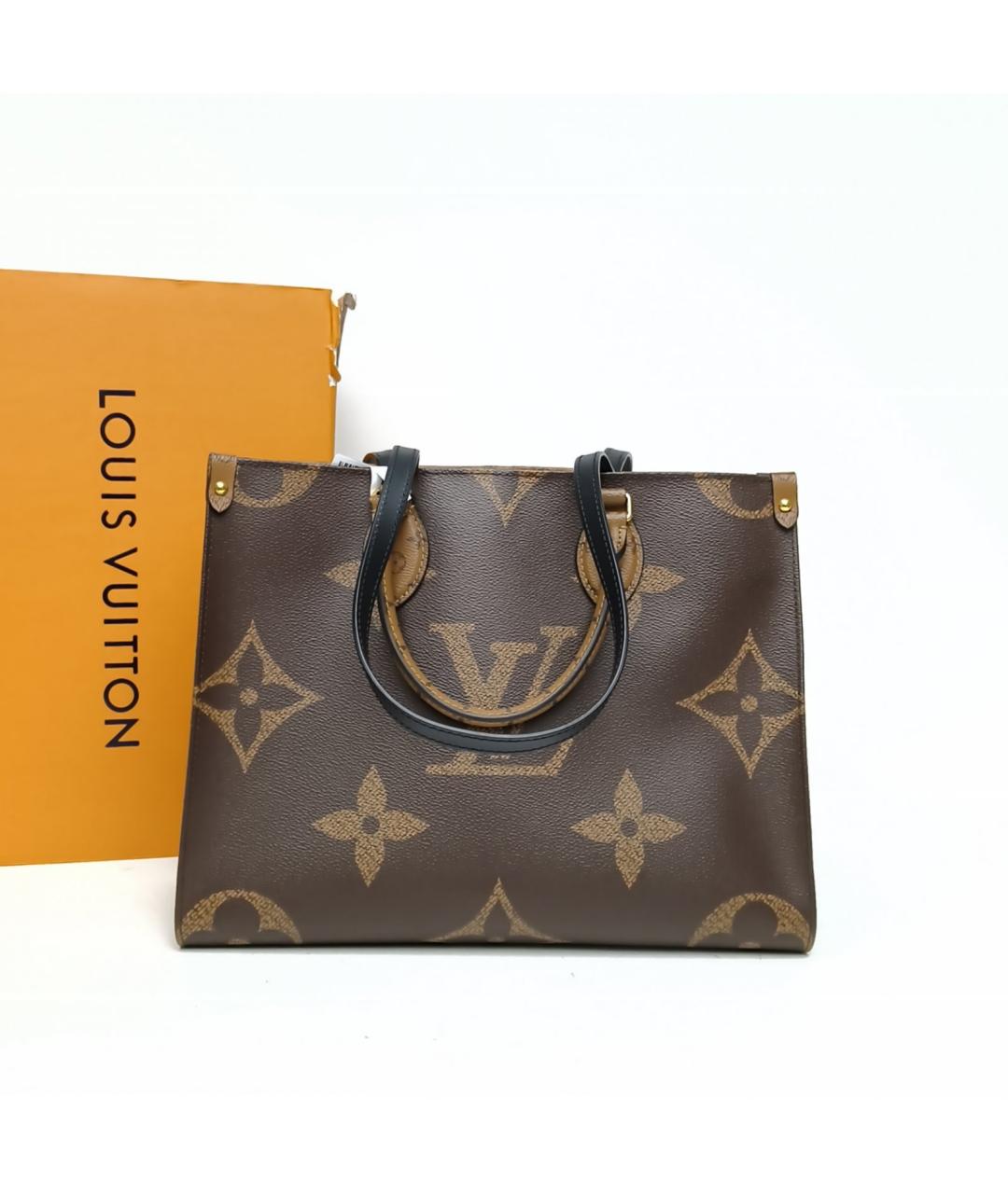 LOUIS VUITTON Коричневая сумка тоут, фото 8