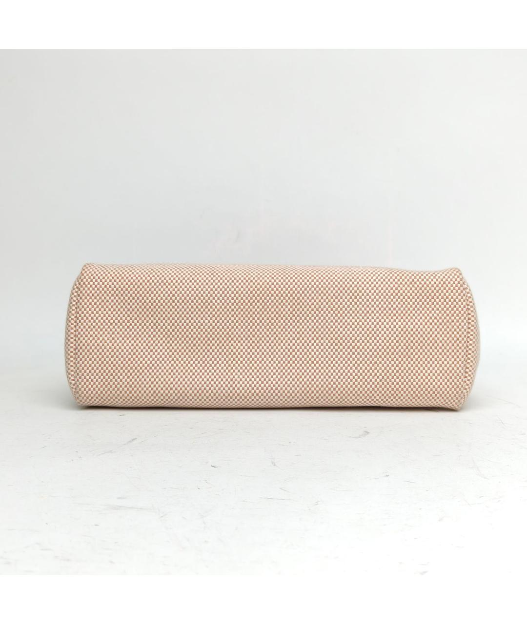 HERMES Бежевая тканевая сумка через плечо, фото 5